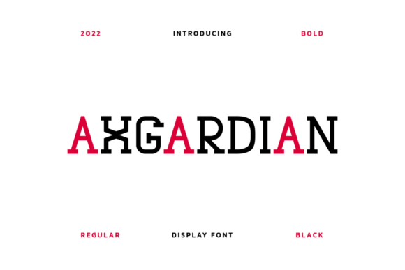 Axgardian: A Modern Display Font for Editorial Design