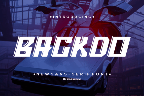 Backdo: A Futuristic Display Font for Bold Editorial Design