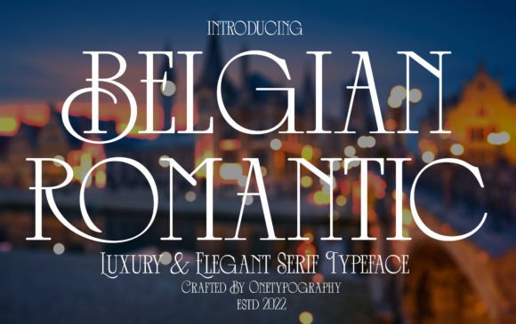 Belgian Romantic: A Premium Display Font for Branding