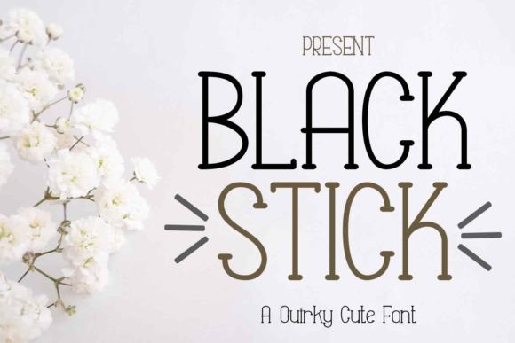 Black Stick: A Playful Display Font for Web Design