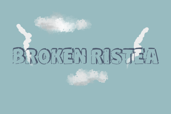 Broken Ristea: A Bold Display Font for Small Business Branding