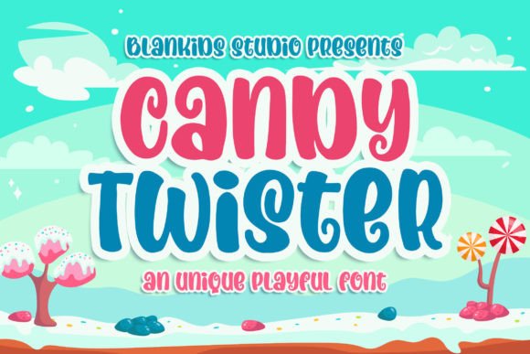 Candy Twister: A Playful Display Font for Campaigns