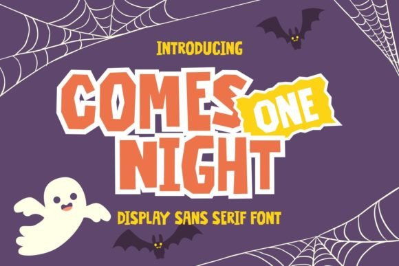 Comes One Night: A Playful Display Font for Editorial Design