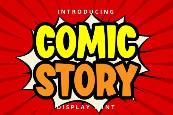 Comic Story: A Friendly Display Font for Small Business Branding