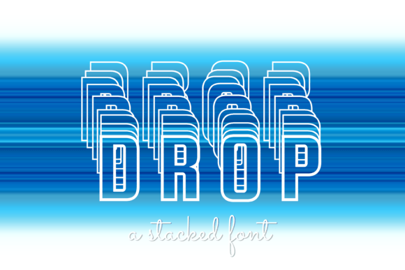 Drop: A Modern Display Font for Editorial Design