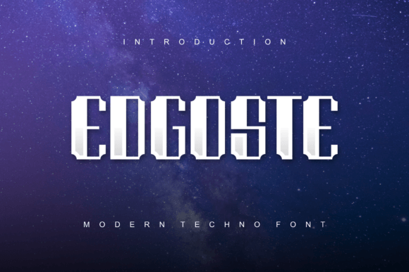 Edgoste: A Bold Display Font for Strong Branding