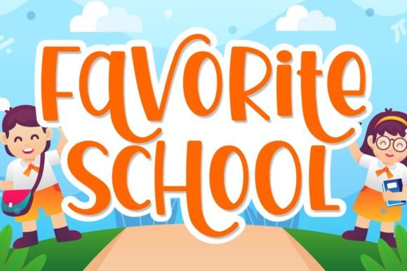 Favorite School: A Playful Display Font for Editors