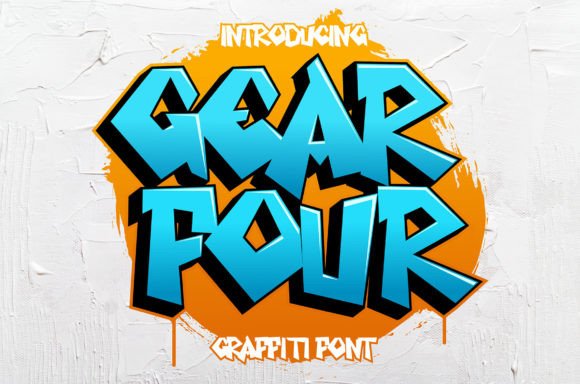 Gear Four: A Bold Display Font for Brand Identity