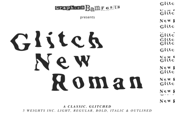 Glitch New Roman: A Bold Display Font for Modern Editorial Design