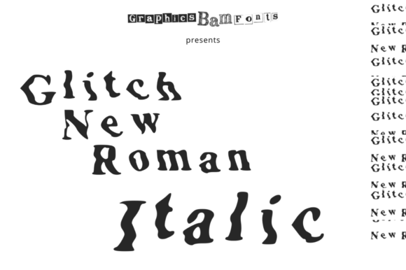 Glitch New Roman Italic: A Bold Display Font for Makers