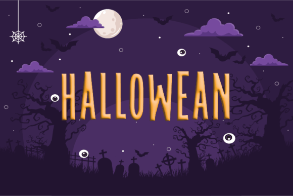 Hallowean: A Unique Display Font for Editorial Design