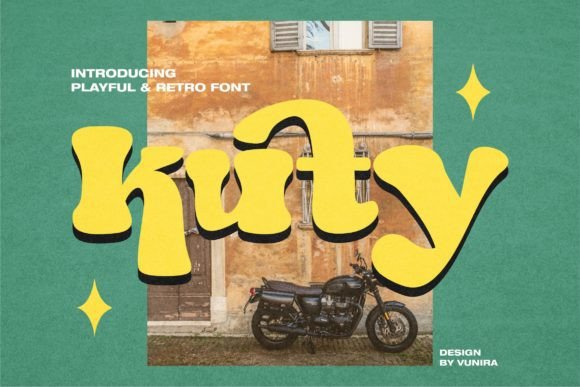 Kuty: A Retro Display Font for Bold Branding