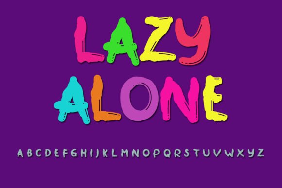 Lazy Alone: A Fresh Display Font for Web Design
