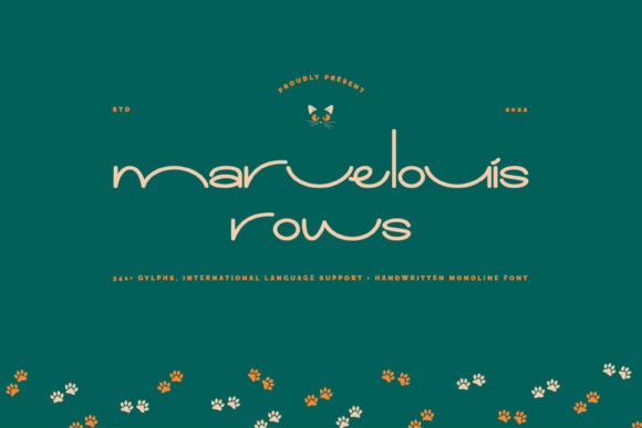 Marvelouis Rows: A Playful Display Font for Brands
