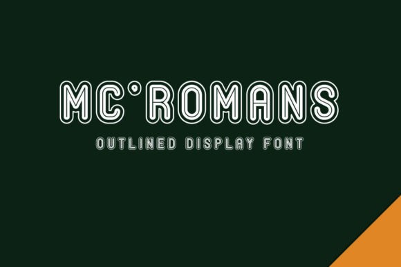 Mc Romans: A Modern Rounded Display Font for Makers