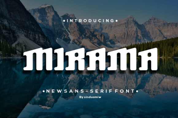 Mirama: A Modern Display Font for Bold Branding