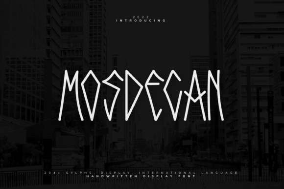 Mosdecan: A Modern Display Font for Digital Brands