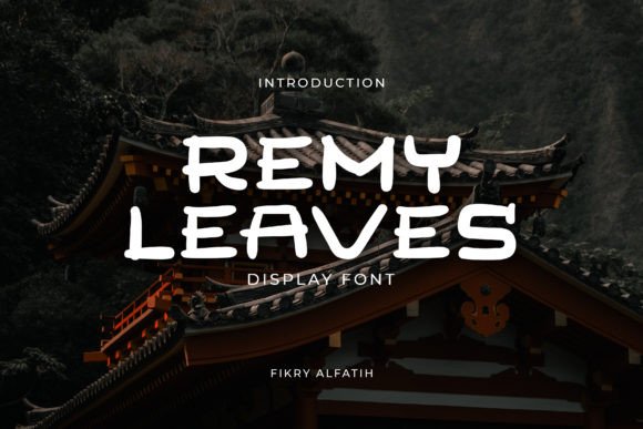 Remy Leaves: A Japanese-Inspired Display Font for Editorial Design