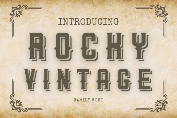 Rocky Vintage: A Premium Display Font for Web Design