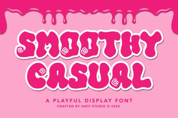 Smoothy Casual: A Playful Display Font for Modern Editorial