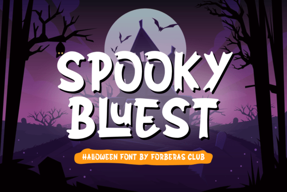 Spooky Bluest: A Spooky Display Font for Business Branding