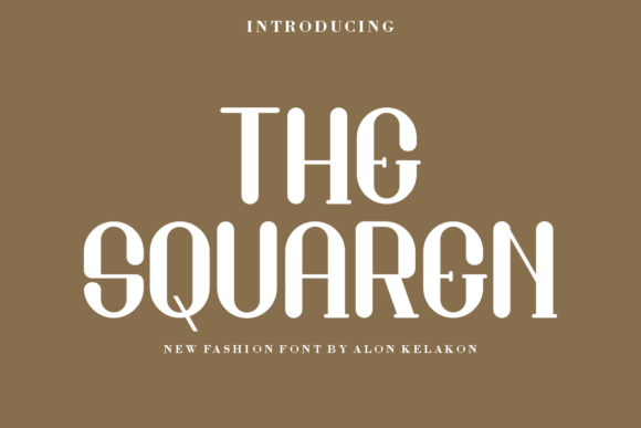 The Squaren: A Bold Display Font for Modern Branding