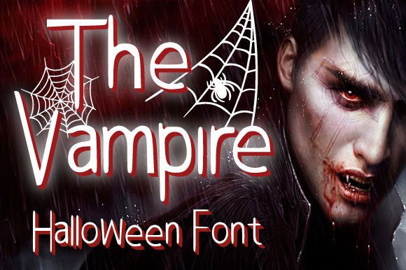 The Vampire: A Spooky Display Font for Crafters