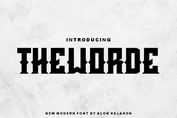 Theworde: A Bold Display Font for Memorable Branding
