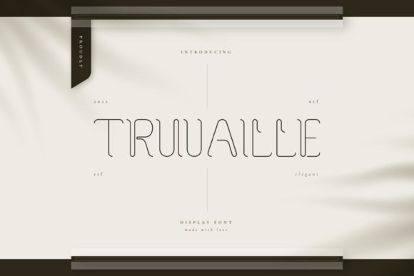 Truvaille: A Unique Display Font for Campaigns